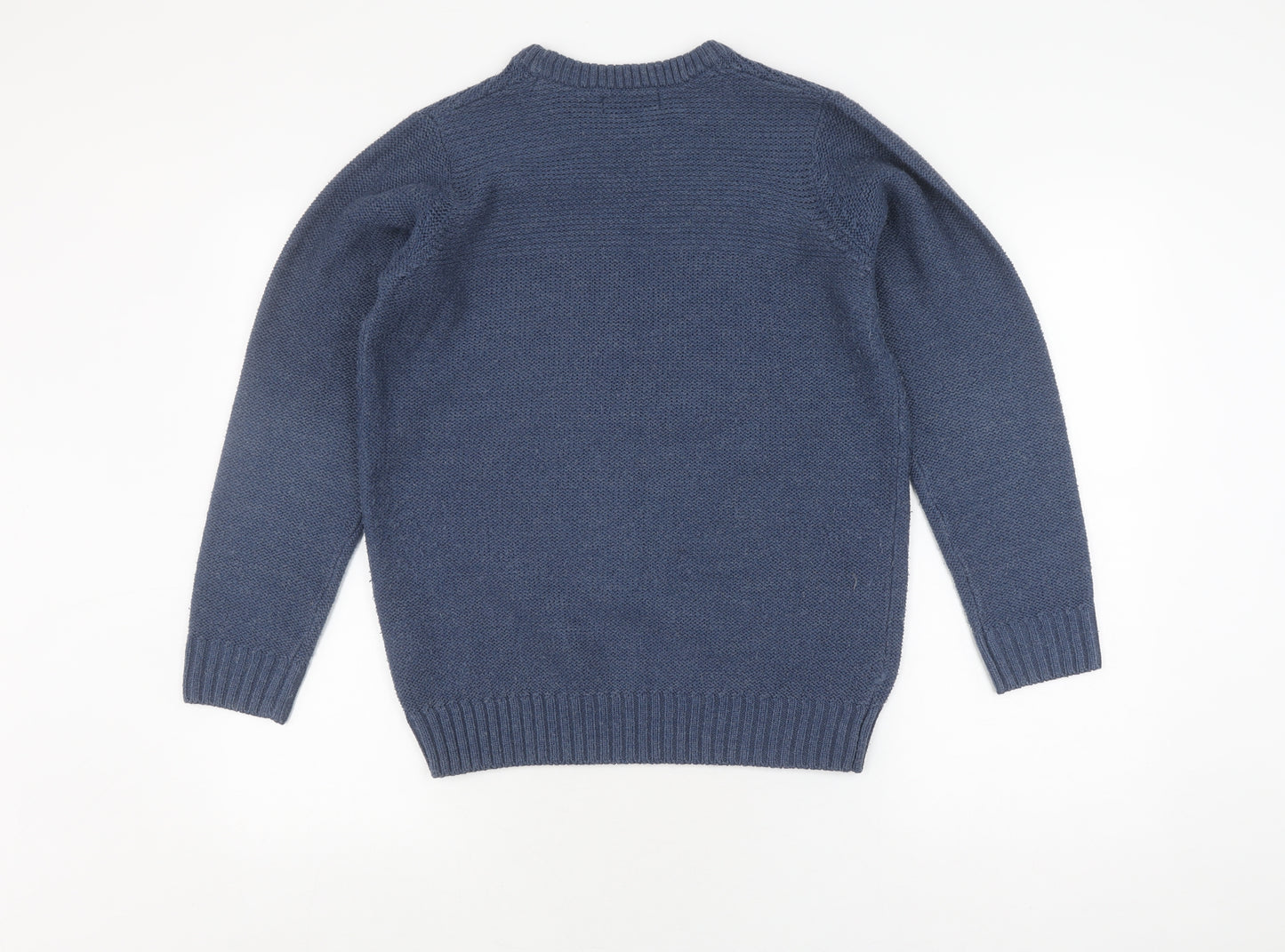 James Pringle Men's Blue Acrylic Pullover Jumper S