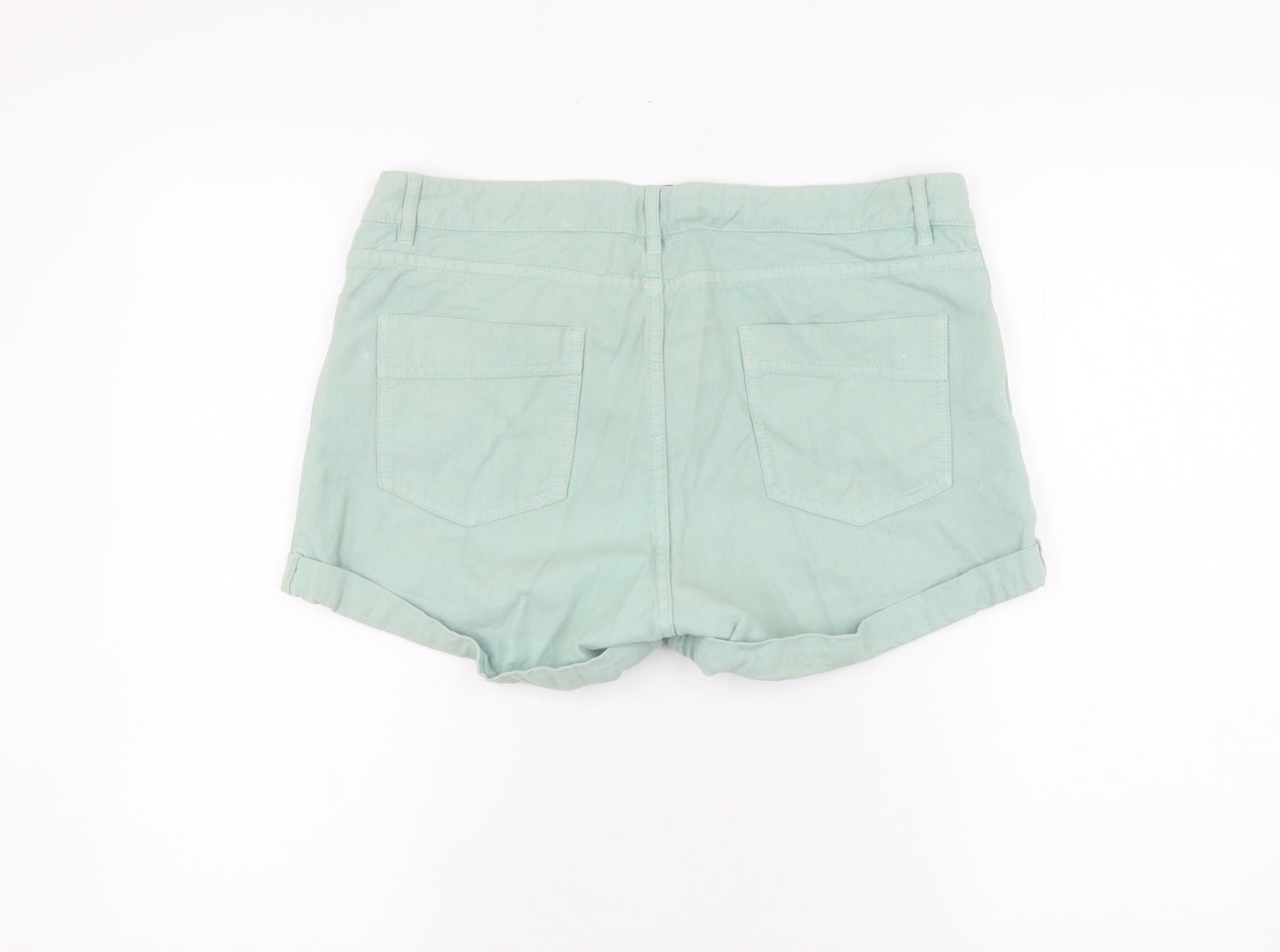 Comptoir des Cotonniers Women's Green Chino Shorts Size 14