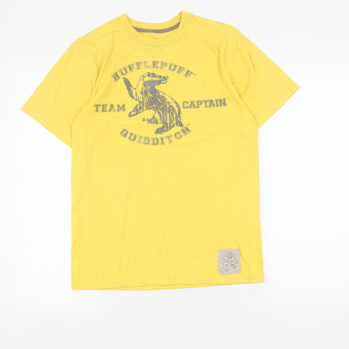 Harry Potter Yellow S T-Shirt Men Quidditch Wizardry