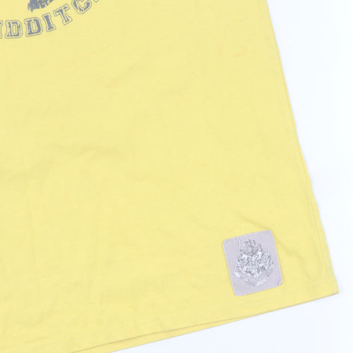 Harry Potter Yellow S T-Shirt Men Quidditch Wizardry