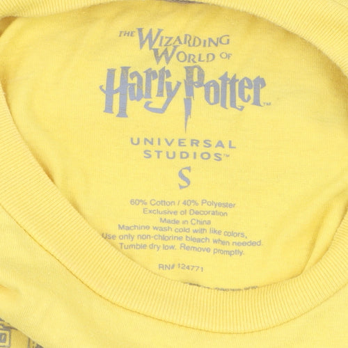 Harry Potter Yellow S T-Shirt Men Quidditch Wizardry