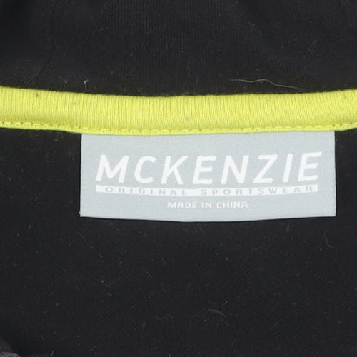 McKenzie Boys Black Full Zip Hoodie 10-11 Years