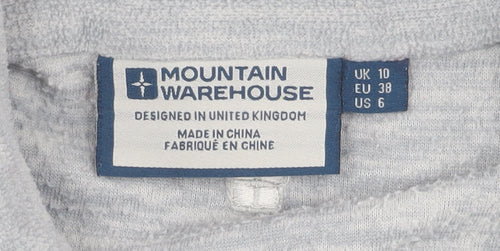 Mountain Warehouse Women's Grey Full Zip Sweatshirt UK 10