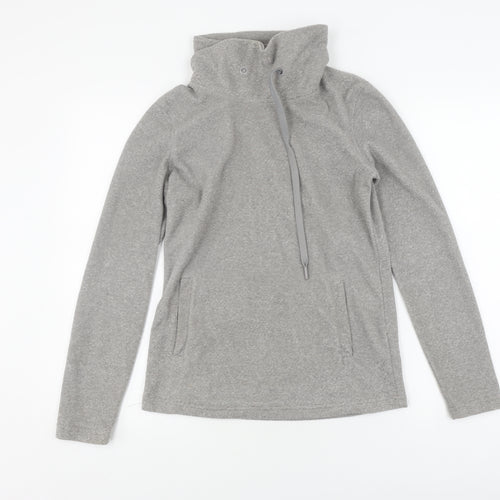 Mountain Warehouse Women's Grey High Neck Pullover Sweatshirt