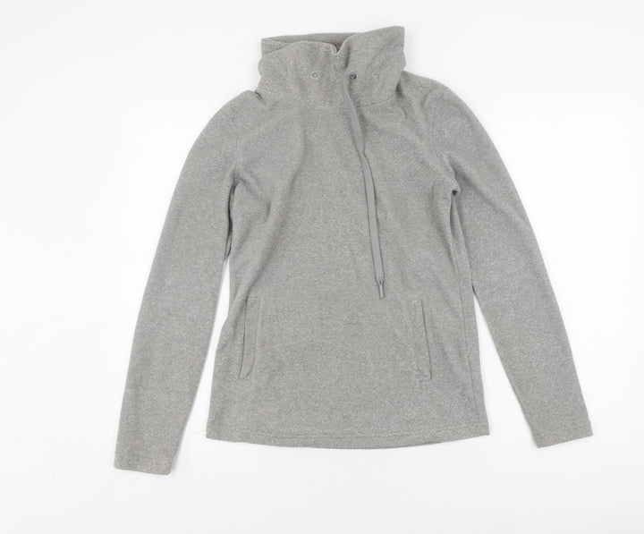 Mountain Warehouse Women's Grey High Neck Pullover Sweatshirt