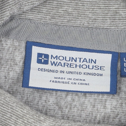 Mountain Warehouse Women's Grey High Neck Pullover Sweatshirt