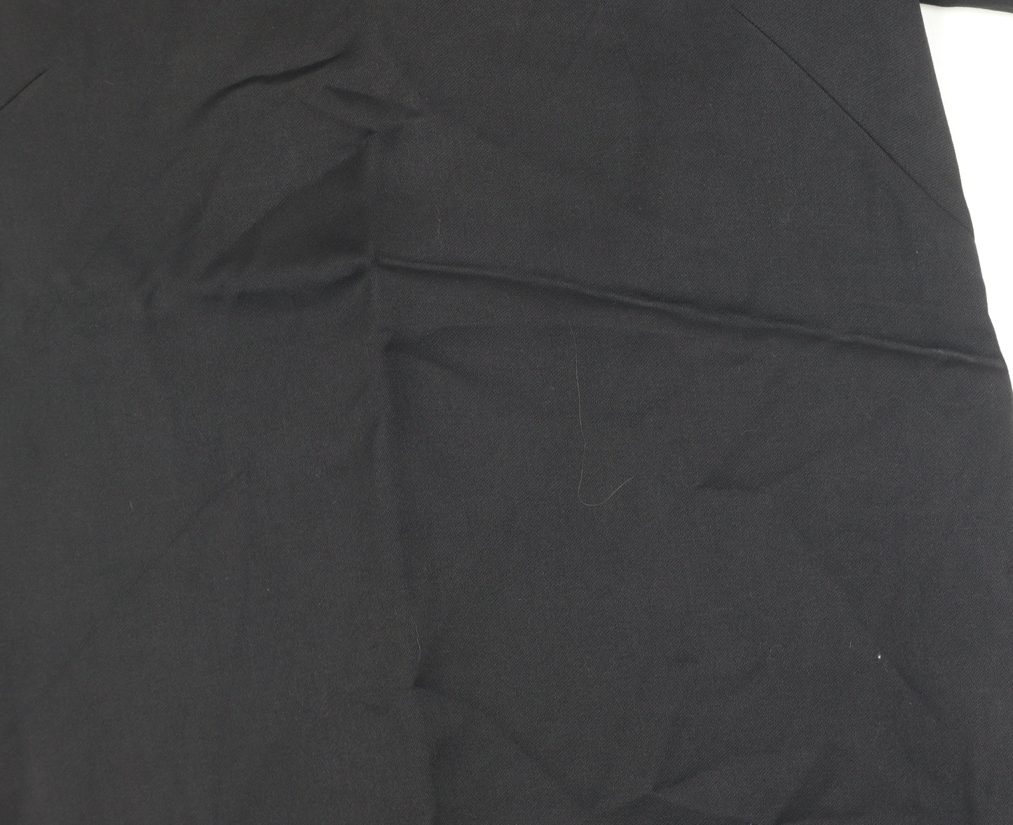 Massimo Dutti Women's Black Sheath Dress Size 14