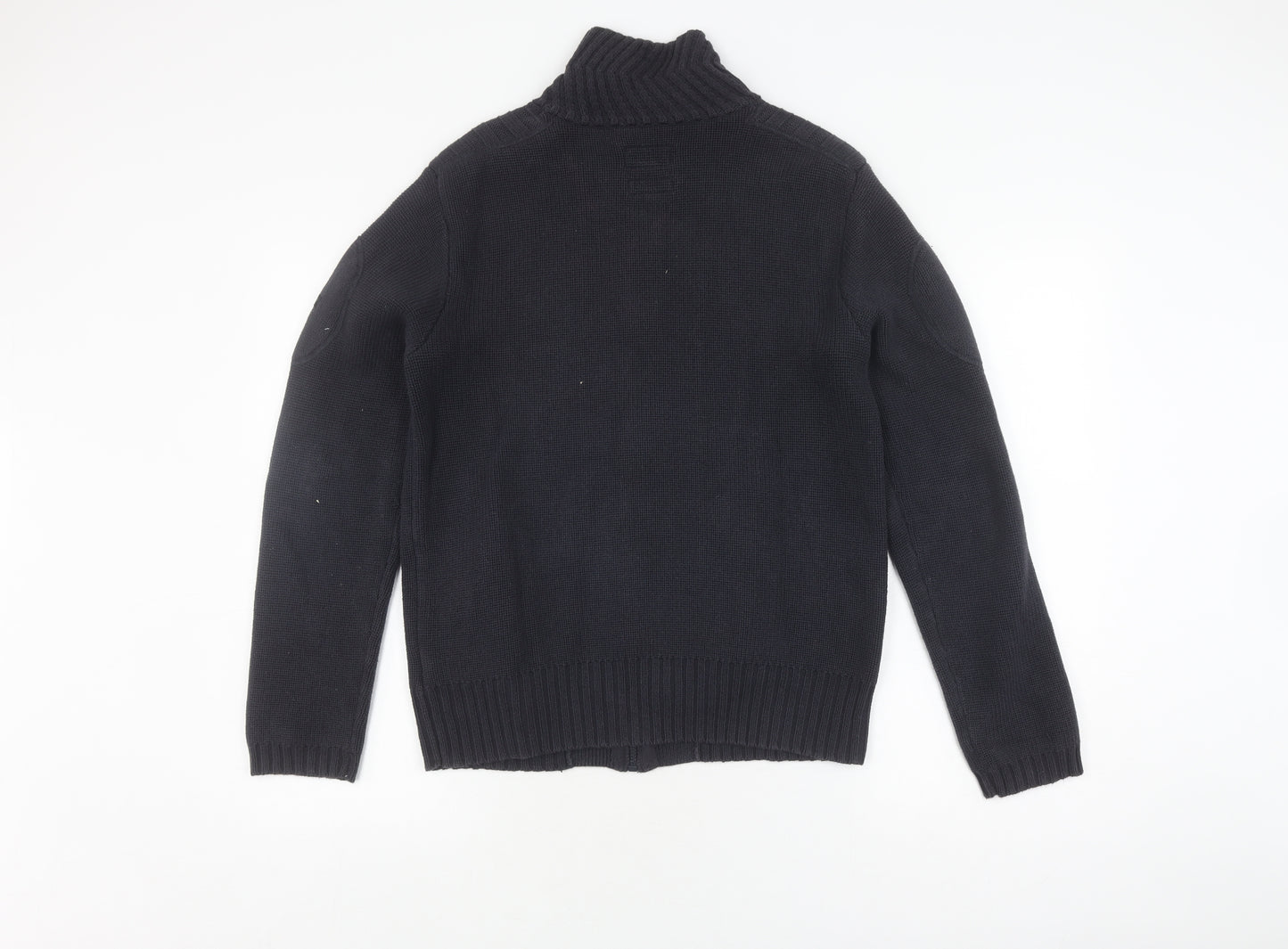 Firetrap Men's Black High Neck Full Zip Jumper S