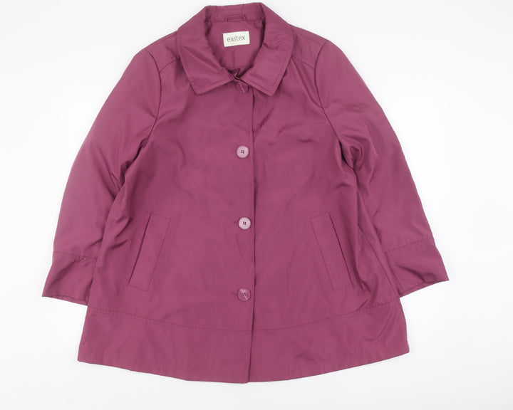 Eastex Women's Purple Mid-Length Coat Size 14