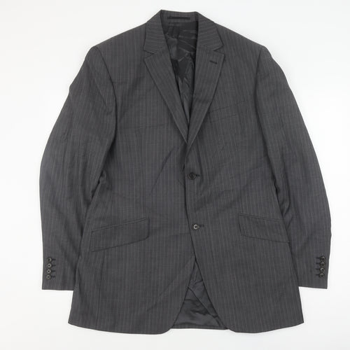 Austin Reed Men's Grey Wool Blazer 42L Classic Formal