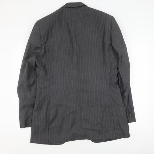 Austin Reed Men's Grey Wool Blazer 42L Classic Formal