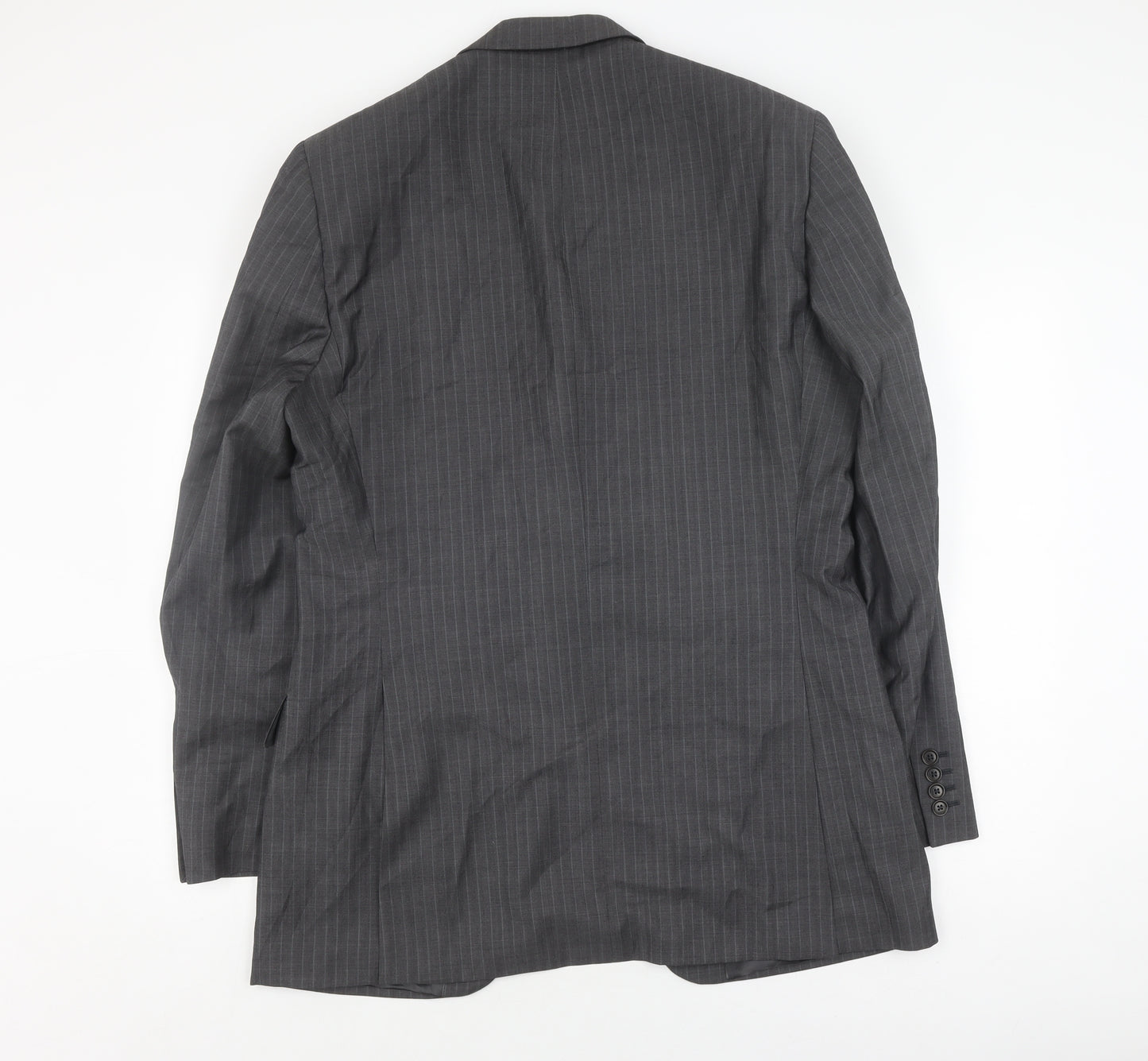 Austin Reed Men's Grey Wool Blazer 42L Classic Formal