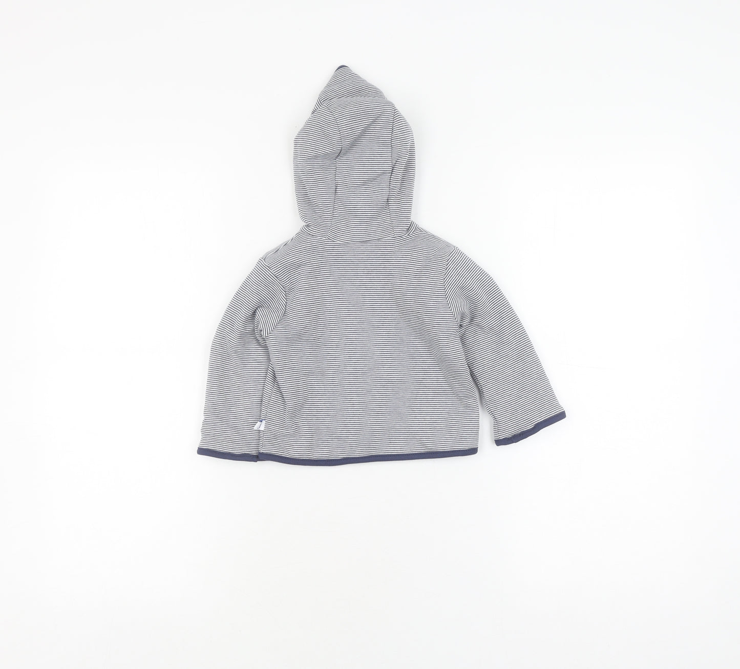 Jasper Conran Unisex Blue Striped Hooded Jumper, 3-6 Months
