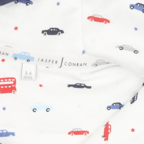 Jasper Conran Unisex Blue Striped Hooded Jumper, 3-6 Months