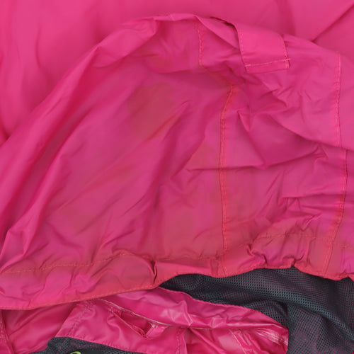 Trespass Women's Pink Waterproof Hooded Rain Jacket 2XS