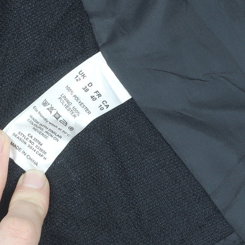Eastex Women's Black Jacket Size 12 Short Sleeve Casual