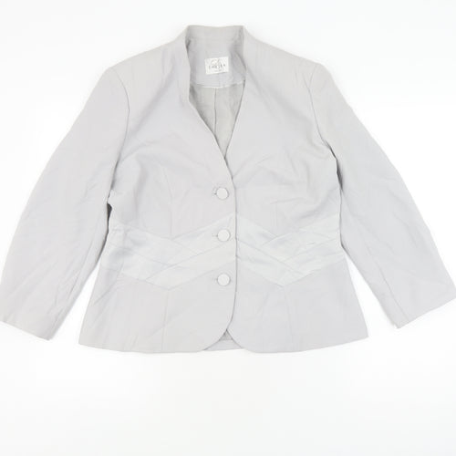 Eastex Women's Grey Suit Jacket Size 12 Regular