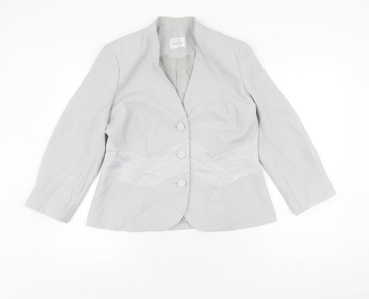 Eastex Women's Grey Suit Jacket Size 12 Regular