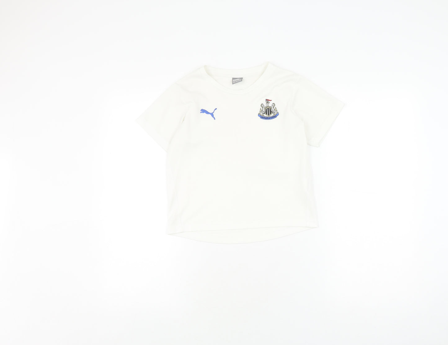 Puma Boys White Medium Football Jersey T-Shirt