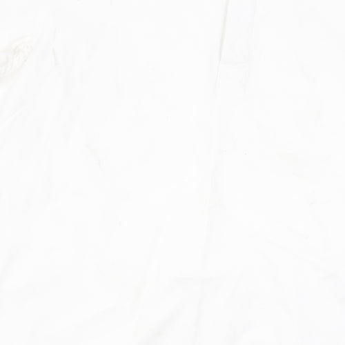 Seasalt Men's White Cotton L Button-Up Shirt Short Sleeve