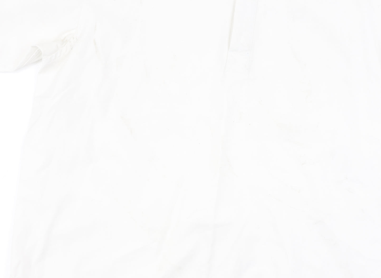 Seasalt Men's White Cotton L Button-Up Shirt Short Sleeve
