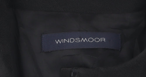 Windsmoor Women's Black Jacket Size 12 Polyester Blend
