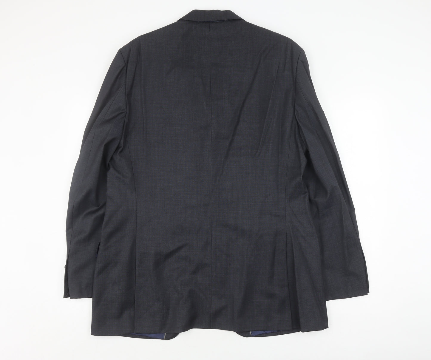 Austin Reed Men's Grey Wool Blazer 44R, Single-Breasted