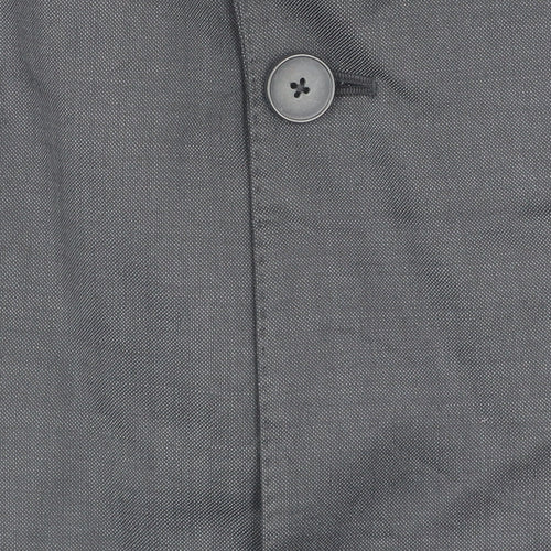 Austin Reed Men's Grey Wool Blazer 44R, Single-Breasted