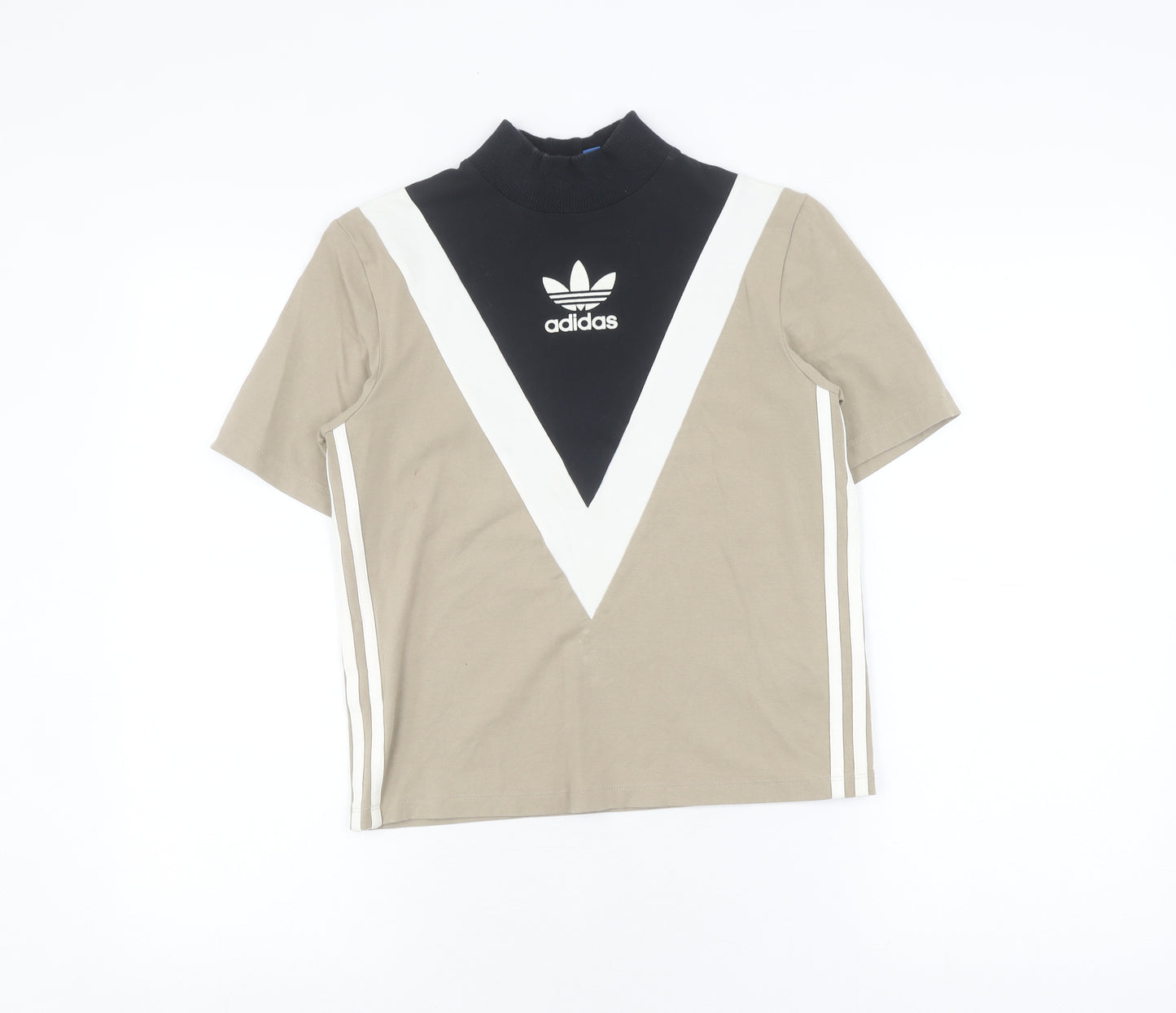 adidas Women's Multicoloured Cropped T-Shirt, Size 4