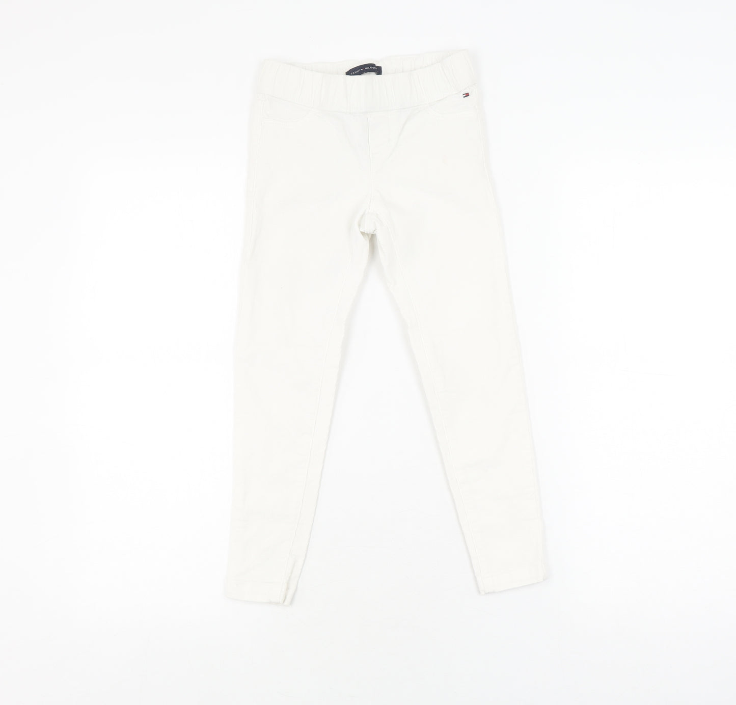 Tommy Hilfiger Girls White Jegging Trousers, Size 5, Slim Fit