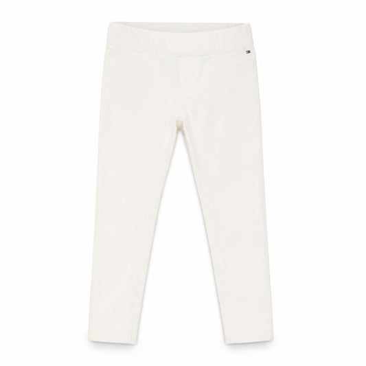 Tommy Hilfiger Girls White Jegging Trousers, Size 5, Slim Fit