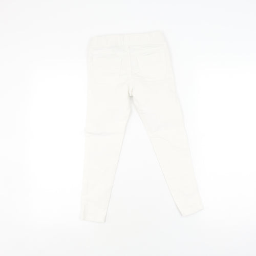 Tommy Hilfiger Girls White Jegging Trousers, Size 5, Slim Fit