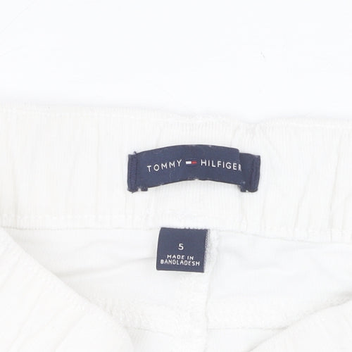 Tommy Hilfiger Girls White Jegging Trousers, Size 5, Slim Fit