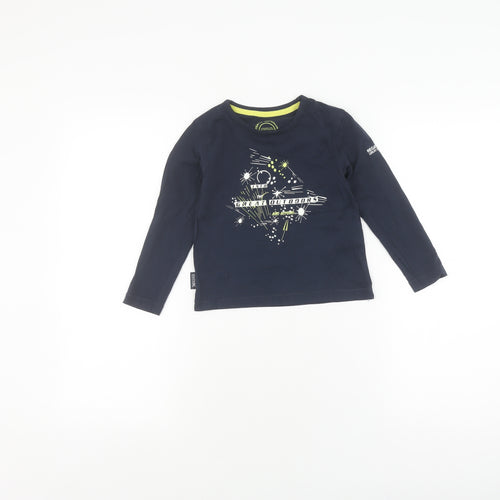 Regatta Unisex Kids Blue Graphic T-Shirt 3-4 Years