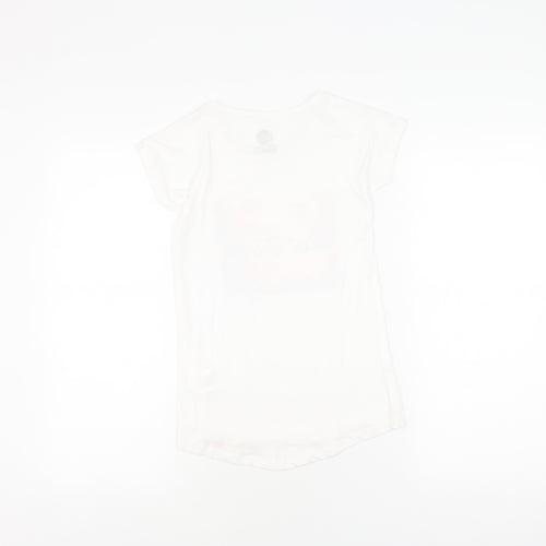 Hot Tuna Girls White Graphic Print T-Shirt 9-10 Years