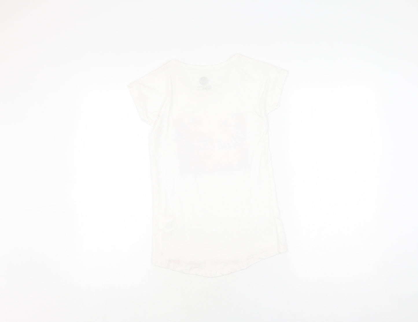 Hot Tuna Girls White Graphic Print T-Shirt 9-10 Years