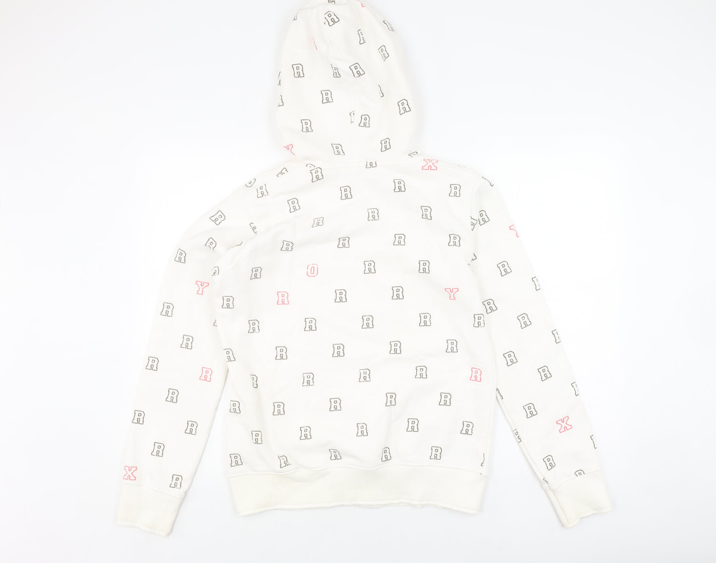 Roxy Women's White Logo Pullover Hoodie L