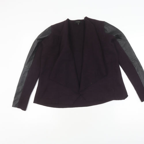 Ted Baker Women's Purple Wool Cardigan Size 6