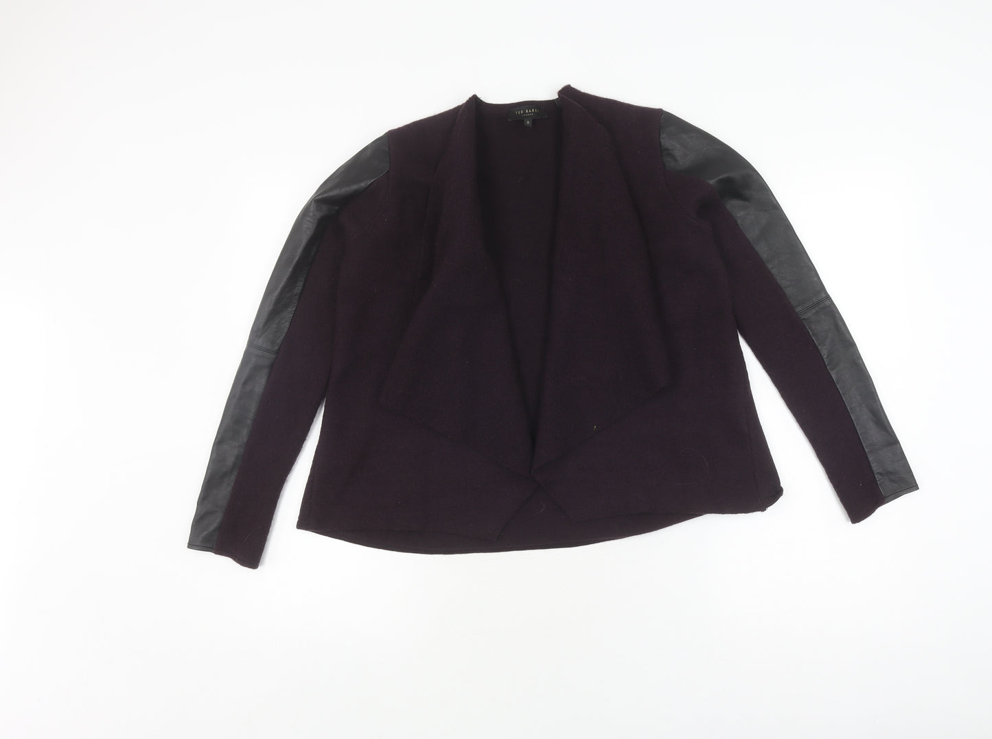 Ted Baker Women's Purple Wool Cardigan Size 6