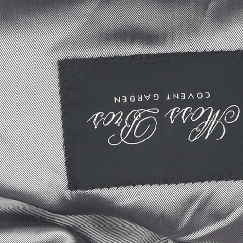 Moss Bros Men's Black Wool Blazer - Shawl Lapel, 44R Tuxedo