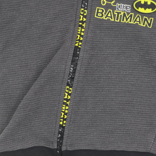 Batman Boys Grey Full Zip Hoodie 2-3 Years