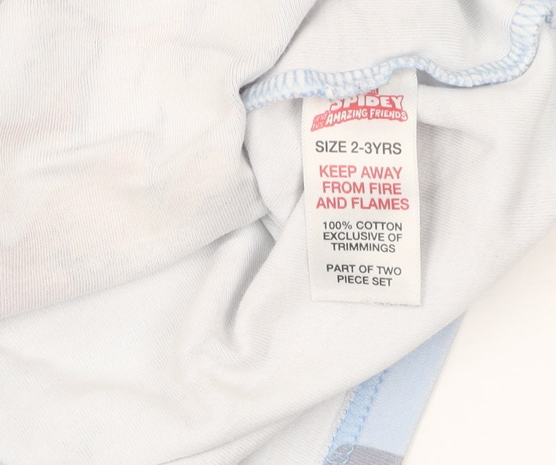 Marvel Boys Blue Spidey Graphic Long Sleeve T-Shirt 2-3 Yrs