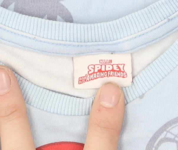 Marvel Boys Blue Spidey Graphic Long Sleeve T-Shirt 2-3 Yrs