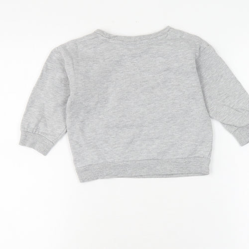 Disney Boys Grey Sweatshirt 2-3 Years Graphic Pullover