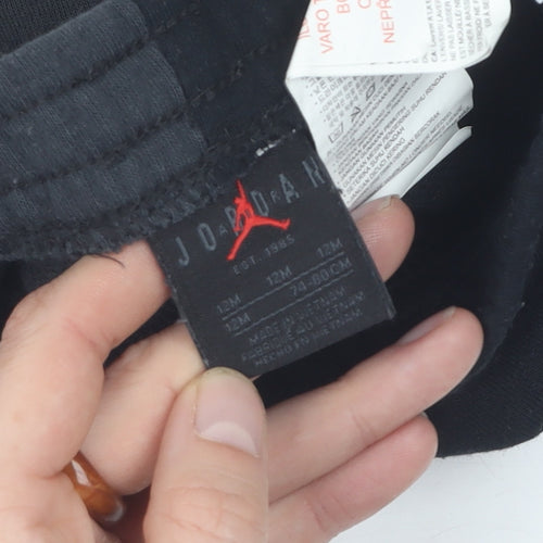 Nike Unisex Baby Black Sports Shorts 12 Months