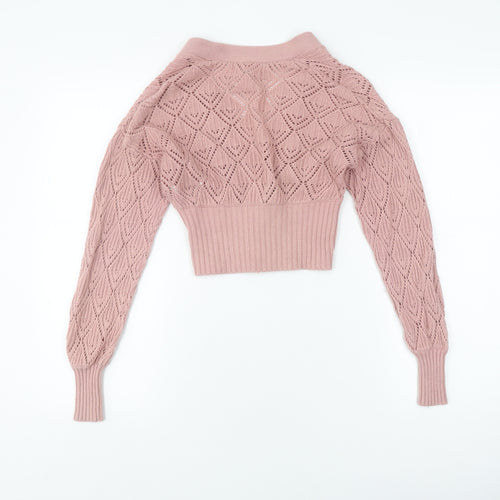 Wilfred Women's Pink Cardigan, 2XS, V-Neck Knit