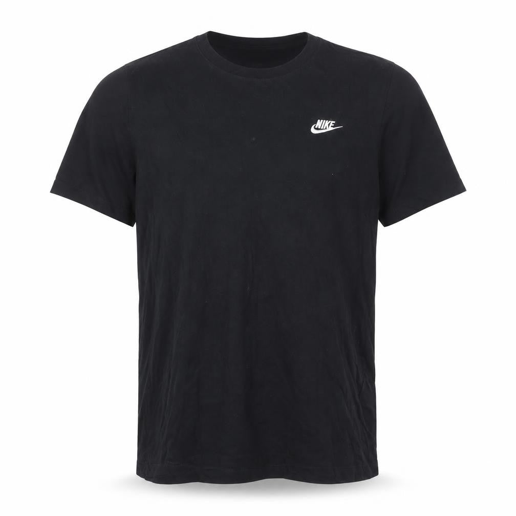 Front view of Nike Men's Black M Short Sleeve Crew Neck T-Shirt