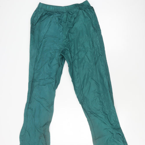 Peter Storm Women's Green Rain Trousers, Size L, Elastic Waist