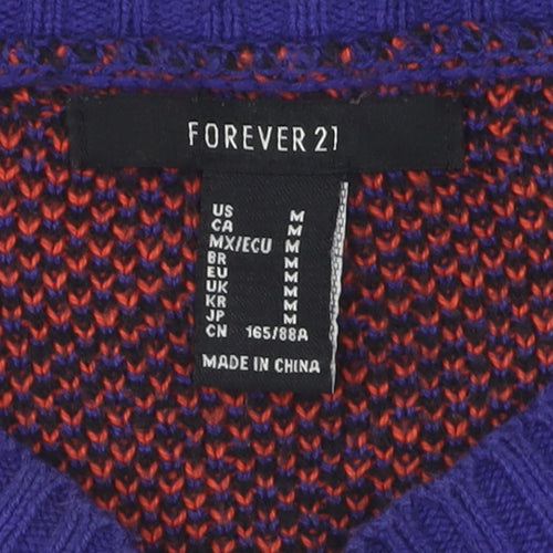 Forever 21 Men's Multicoloured Argyle Pullover M