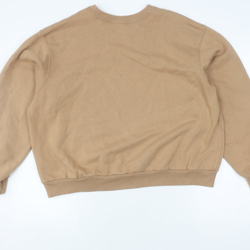 Hollister Unisex Brown Pullover Sweatshirt L